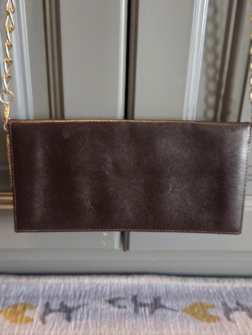Christian Dior Classic Brown Cowhide Leather Crossbody Wallet W DIOR PACKAGE BAG - Picture 7 of 10